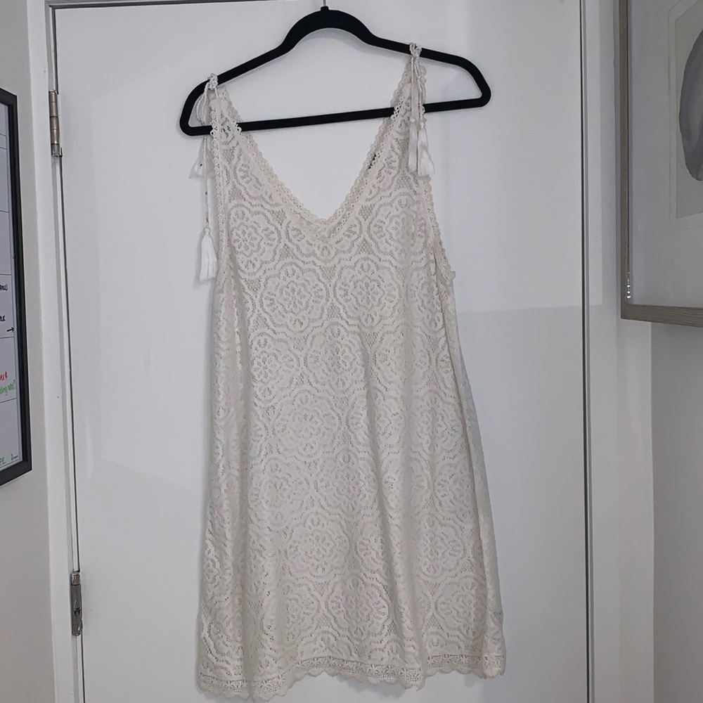 Aerie Lace V Neck Bathing Suit Cover